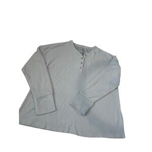 NWOT  Women’s Croft And Barrow Sleepwear Long Sleeve Top Grey Size PL
